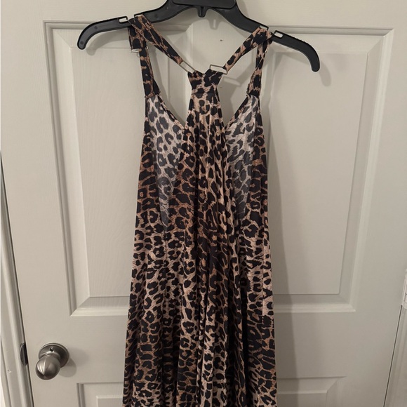 All Saints Leopard/Animal Print Sleeveless Maxi Dress size 10 - Picture 9 of 15